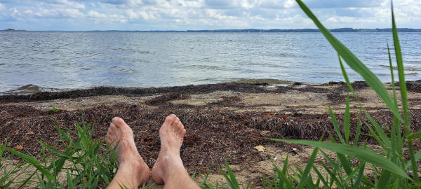 rest by the beach