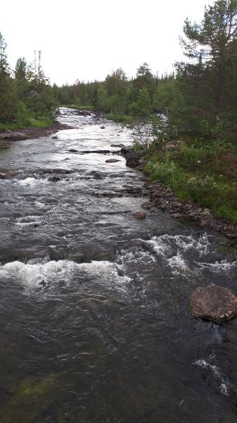 River crossed on bridge